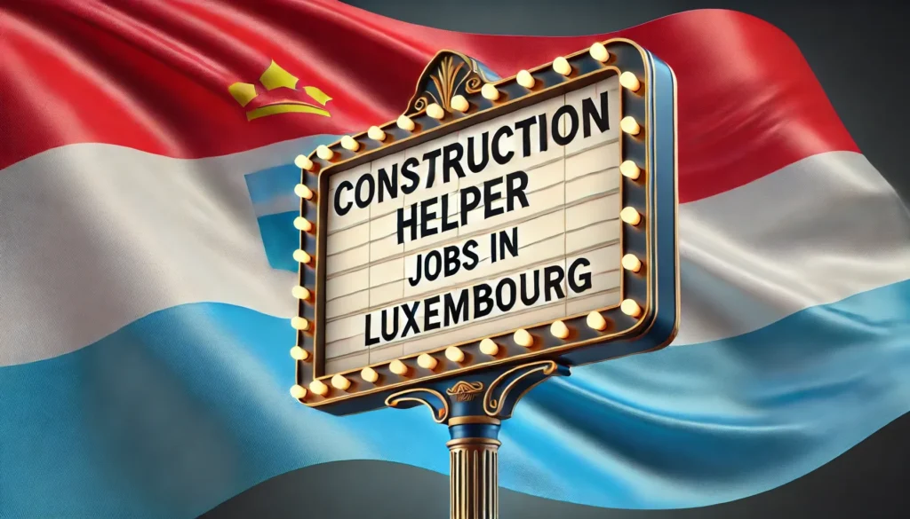 Construction Helper Jobs in Luxembourg with Visa Sponsorship 2024 (€23 Hourly)